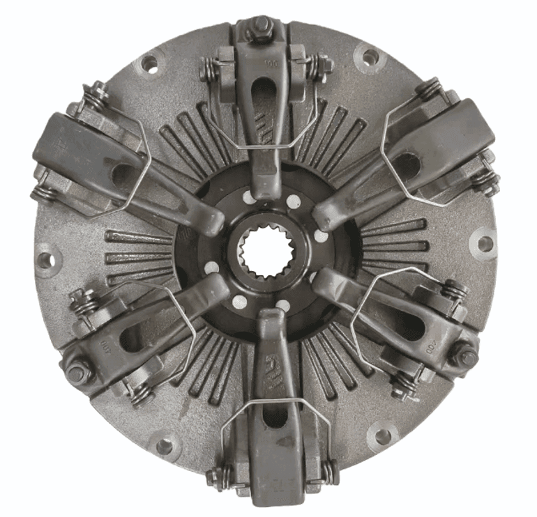 Dual-action agricultural machinery clutch 10 ″