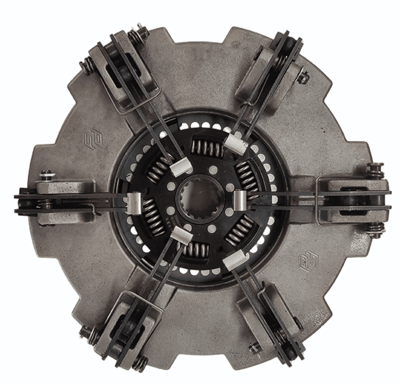 Dual-action agricultural machinery clutch 13‘’
