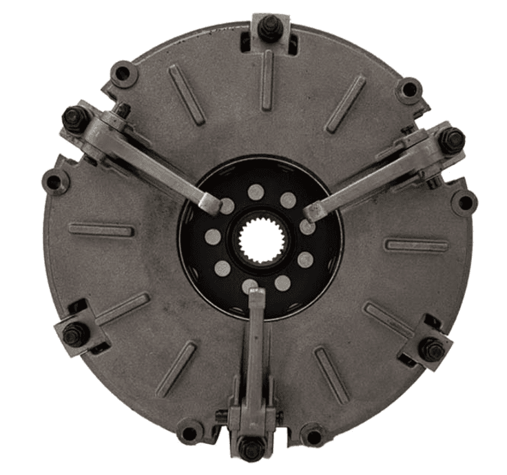 Dual-action agricultural machinery clutch DF8090